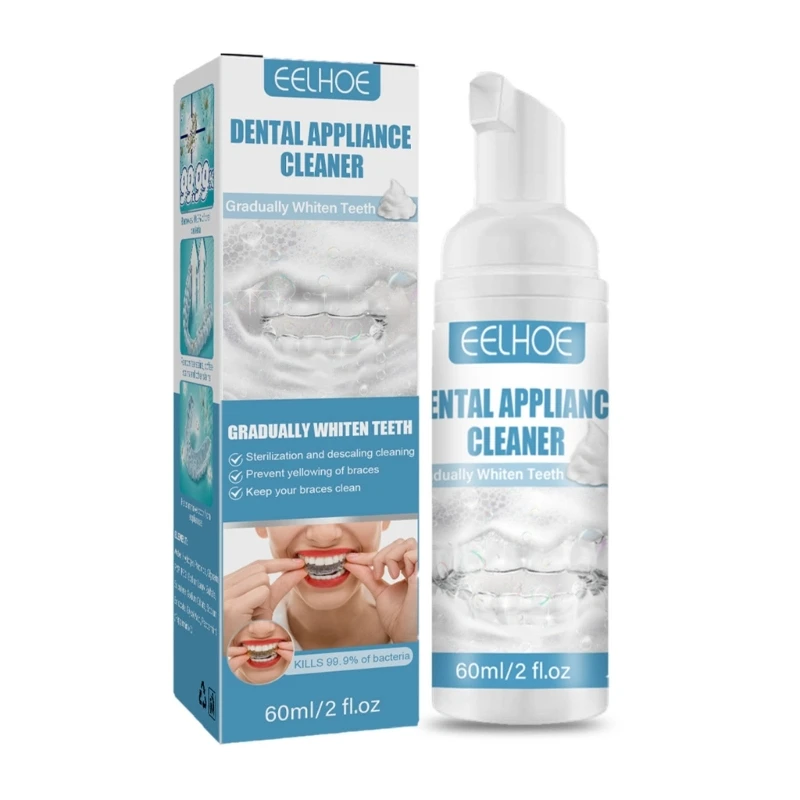 Portable Retainer Cleaner Foam Denture Whitener Replaces Tablets Fast Acting Tooth Appliance Cleaner Foam Braces
Portable Retainer Cleaner Foam Denture Whitener Replaces Tablets Fast Acting Tooth Appliance Cleaner Foam Braces