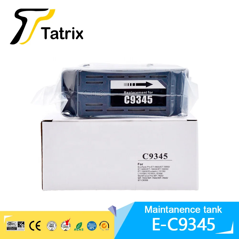 Резервуар C9345 для EpsonEcoTank Pro ET-5800/ET-5850/ET-5880/ET-16600/ET-16650/ET-16600,Ecotank L15150/L15158/L15160/L15168,WorkForce Pro WF-7820/WF-7830/WF-7840/WF-7845,ST-C8000, Женский резервуар для отходов чернил
Резервуар C9345 для EpsonEcoTank Pro ET-5800/ET-5850/ET-5880/ET-16600/ET-16650/ET-16600,Ecotank L15150/L15158/L15160/L15168,WorkForce Pro WF-7820/WF-7830/WF-7840/WF-7845,ST-C8000, Женский резервуар для отходов чернил