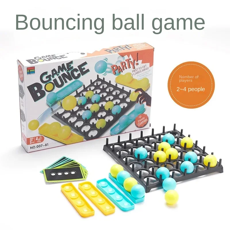 

NEW Bounce Off Game Jumping Ball Board Games for Kids 1 Set Activate Ball Game Family and Party Desktop Bouncing Toy Bounce Gift