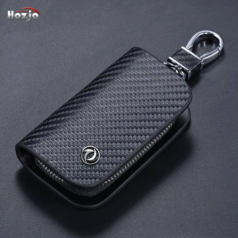 Carbon Fiber Pattern Leather Car Key Case Zipper Key Cover for DFSK AEOLUS EX1 E70 HUGE SHINE AX7 AX4 Accessories 2024 
Carbon Fiber Pattern Leather Car Key Case Zipper Key Cover for DFSK AEOLUS EX1 E70 HUGE SHINE AX7 AX4 Accessories 2024
