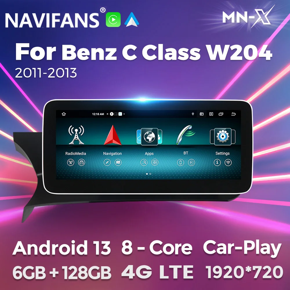 Автомобильный радиоприемник с HD-экраном 13 дюймов 1920*720 для Benz C Class W204 S205 C204 2011 2012 2013-2018 мультимедийный плеер GPS DSP 4G стерео 
Автомобильный радиоприемник с HD-экраном 13 дюймов 1920*720 для Benz C Class W204 S205 C204 2011 2012 2013-2018 мультимедийный плеер GPS DSP 4G стерео