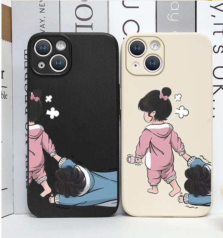Funny Lovers Cute Girl Boy Couple Phone Case for IPhone 16 Pro Max 15 14 13 12 11 Mini X XR XS SE2 7 8 14 Plus Soft Cover fundas Funny Lovers Cute Girl Boy Couple Phone Case for IPhone 16 Pro Max 15 14 13 12 11 Mini X XR XS SE2 7 8 14 Plus Soft Cover fundas