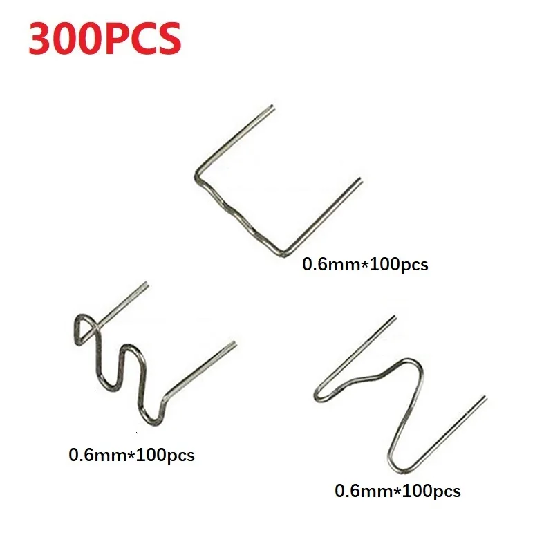 300PCS Hot Staples Welding Studs 0.6mm / 0.8mm Pre-cut Welding Machine Brand New Durable High Quality Stainless Steel Nylon
300PCS Hot Staples Welding Studs 0.6mm / 0.8mm Pre-cut Welding Machine Brand New Durable High Quality Stainless Steel Nylon