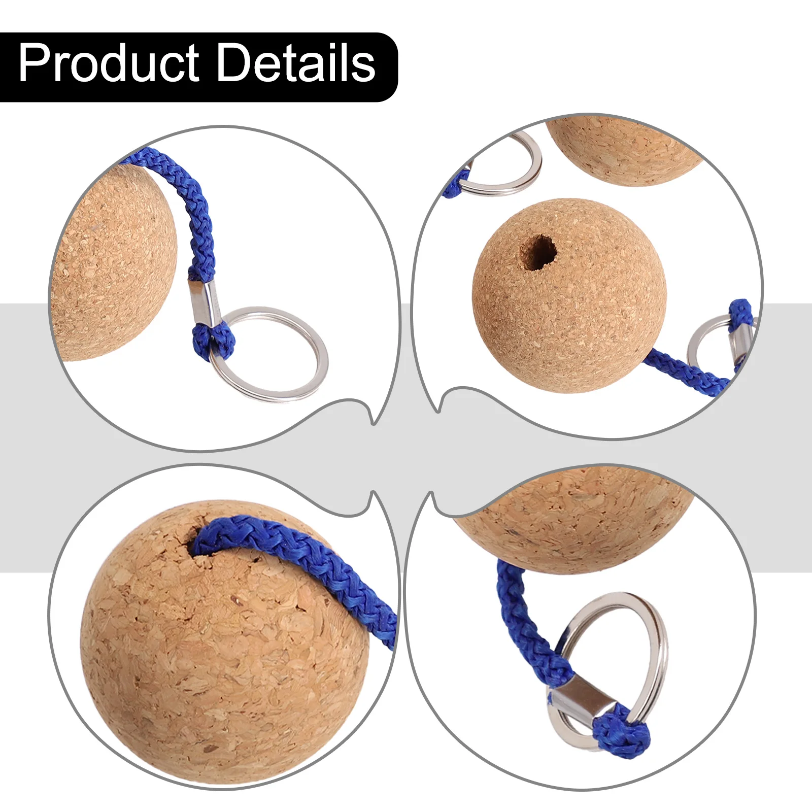 2pcs 50mm Floating Cork Ball Key Ring 66666666666666666666666666666 Ultra-weight Keychain Wooden Keyring Accessories
2pcs 50mm Floating Cork Ball Key Ring 66666666666666666666666666666 Ultra-weight Keychain Wooden Keyring Accessories