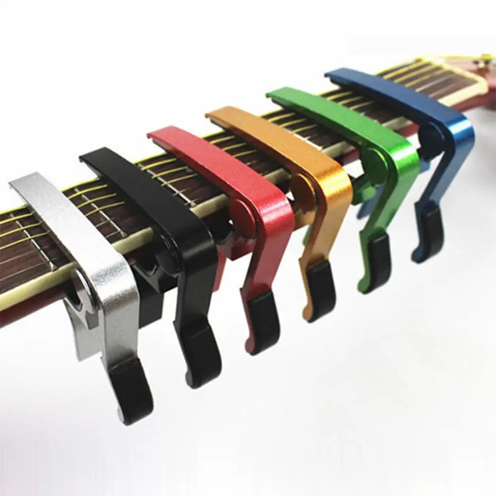 

Universal Metal Guitar Capo Quick Change Clamp Key Acoustic Classic Ukulele Capo For Tone Adjusting Guitar Parts Accessories
