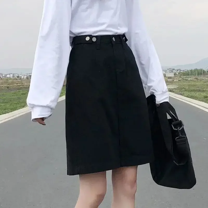 High Waist Denim Skirt Women Autumn 2023 New Black A-line Solid Simple College Wind Slim Black Skirts Women
High Waist Denim Skirt Women Autumn 2023 New Black A-line Solid Simple College Wind Slim Black Skirts Women