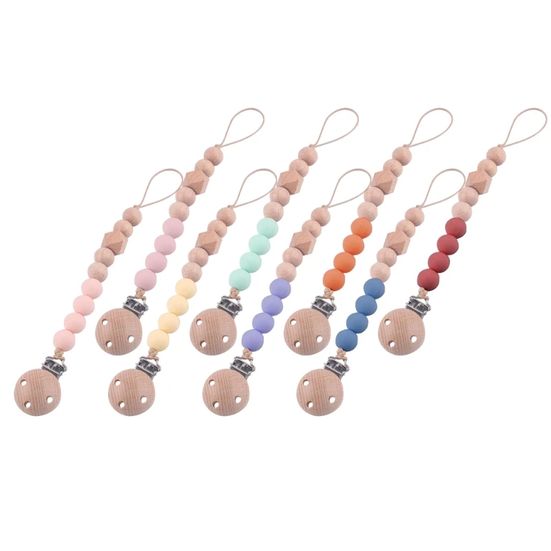 Anti-lost Wooden Teether Chain Pacifier Clip Chew Toy Baby Pacifier Accessories
Anti-lost Wooden Teether Chain Pacifier Clip Chew Toy Baby Pacifier Accessories