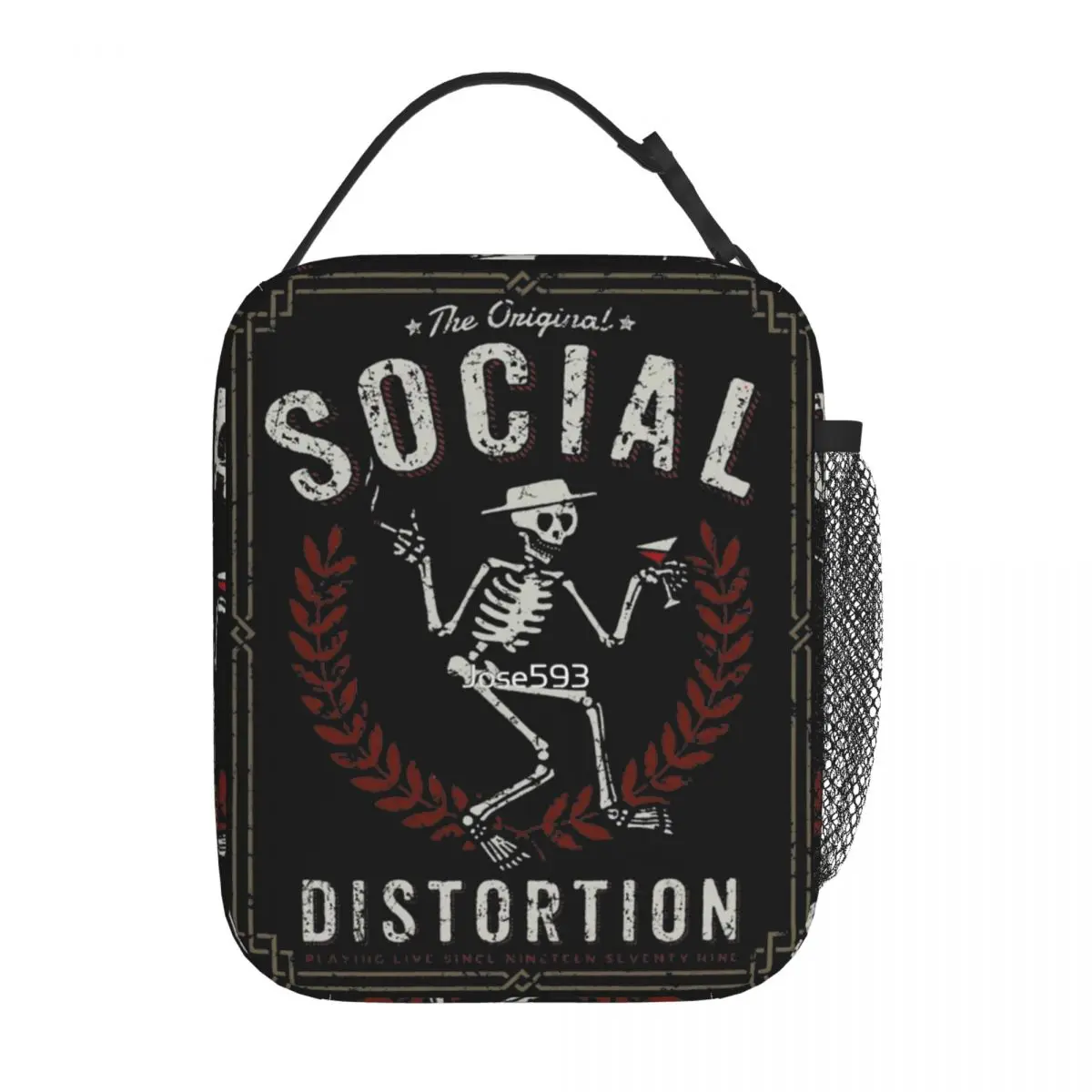 Social Distortion Music Band Insulated Lunch Bags Skeleton Food Container Portable Thermal Cooler Lunch Boxes For Work 
Social Distortion Music Band Insulated Lunch Bags Skeleton Food Container Portable Thermal Cooler Lunch Boxes For Work