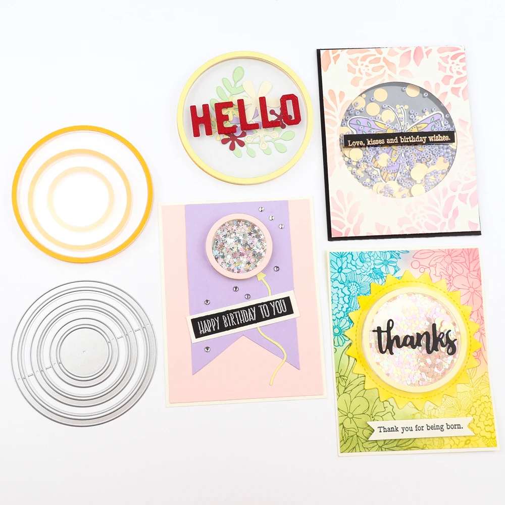 1.5" 2.5" 3.5" In 3 Different Sizes Circle Shaker Panes Frames Cutting Dies For Cards Making Plastic Clear Puffy Shaker Covers
1.5" 2.5" 3.5" In 3 Different Sizes Circle Shaker Panes Frames Cutting Dies For Cards Making Plastic Clear Puffy Shaker Covers