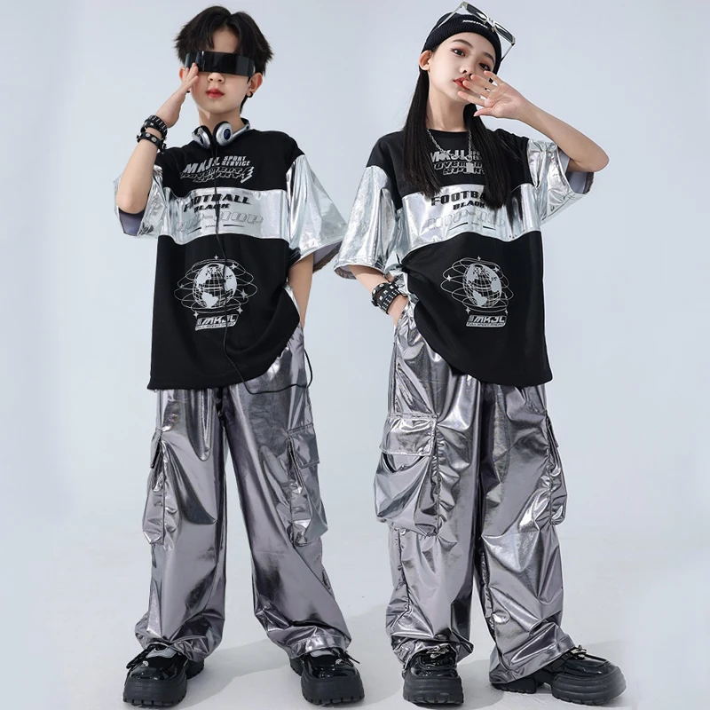 

New Ballroom Dance Clothes Boys Girls Jazz Dance Costumes Children'S Performance Kpop Outfits Kids Hip Hop Clothing DWY9988