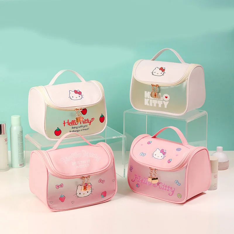 Hello Kitty Sanrio Waterproof Makeup Bag Anime Wash Travel Carrying Cartoon Storage Bag Large Capacity Fashionable Girl Gift
Hello Kitty Sanrio Waterproof Makeup Bag Anime Wash Travel Carrying Cartoon Storage Bag Large Capacity Fashionable Girl Gift