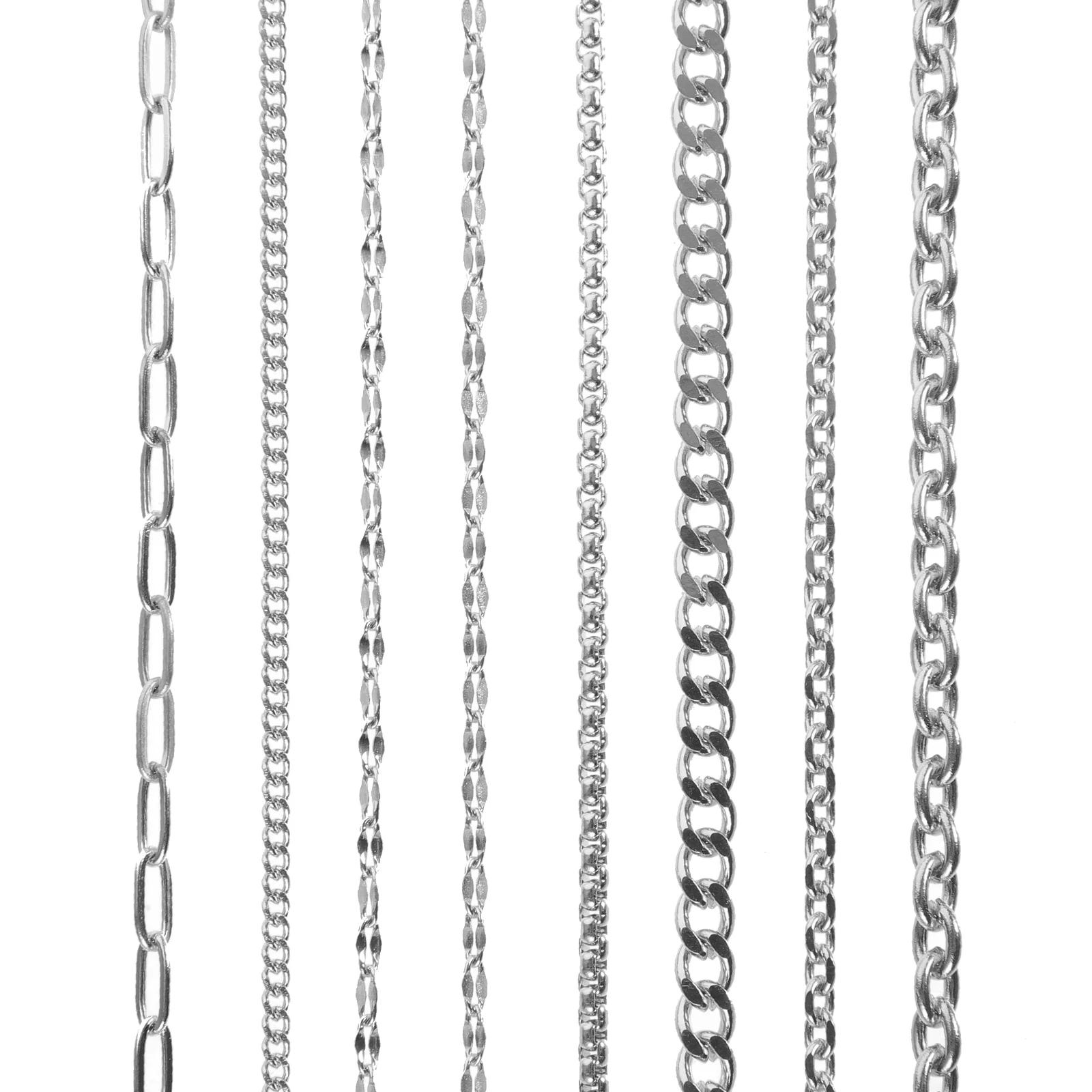 8 Pcs Choker Jewelry Making Chains Manual Findings Supplies Stainless Steel Necklaces Decorative
8 Pcs Choker Jewelry Making Chains Manual Findings Supplies Stainless Steel Necklaces Decorative