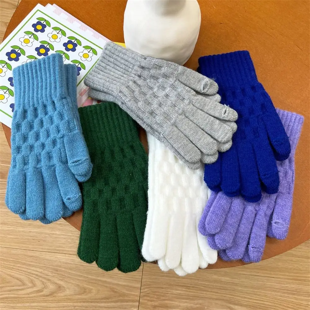 Touch Screen Knitted Gloves Cute Thick Cold Proof All Finger Gloves Windproof Warm Gloves Outdoor Cycling Driving
Touch Screen Knitted Gloves Cute Thick Cold Proof All Finger Gloves Windproof Warm Gloves Outdoor Cycling Driving
