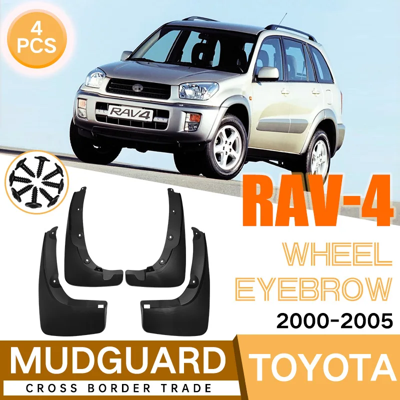 Mud Flaps For Toyota RAV4 wheel eyebrow 2000-2005 Mudguards MudFlaps Front Rear Fender Car Accessories
Mud Flaps For Toyota RAV4 wheel eyebrow 2000-2005 Mudguards MudFlaps Front Rear Fender Car Accessories