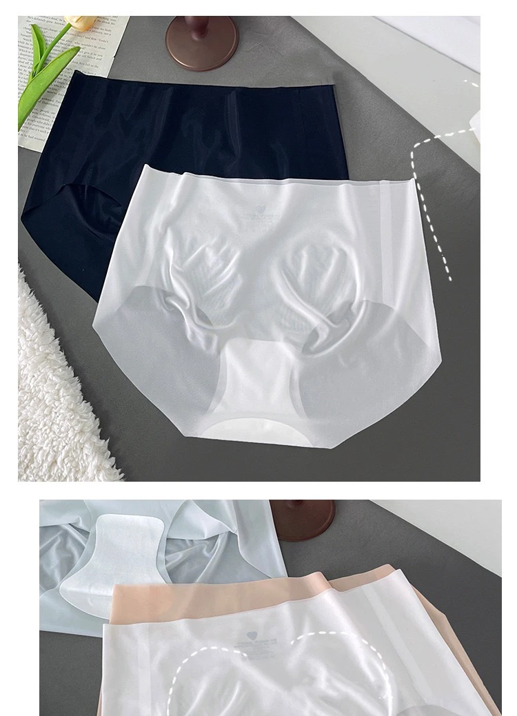 1pcs Women Ultrathin Panties Female Plus Size Underwear Ice Silk High Waist Seamless Underpant Girl Briefs Breathable Sexy Panty 13 S4a7f142f96c54599a929cb96ee1437c7H