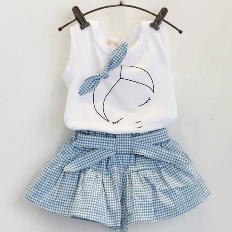 Фото Новинка 2021 брендовый летний комплект одежды для маленьких девочек Модная
