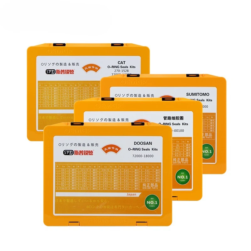 

XOJOX Suitable For Carter Hitachi Kobelco Steel Sumitomo Kato Daewoo Hyundai Vol/Vo Sany Imported O-Ring Box Caterpillar