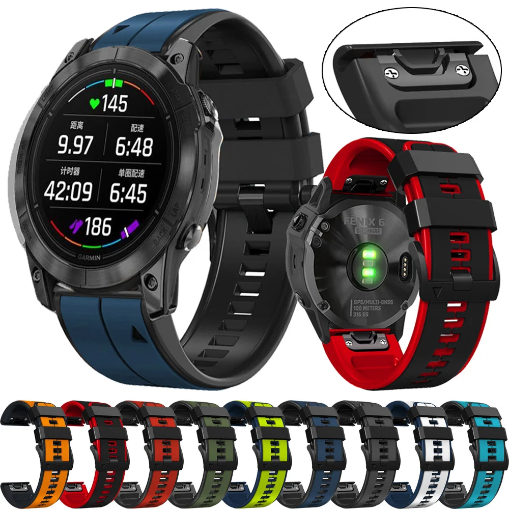 Ремешок для часов Quickfit для Garmin Fenix 7 7X Pro 5X 5 Plus 6X 6 935, силиконовые часы 22/26 мм Wirstband Epix (Gen 2) Mk3i 51 мм, часы
Ремешок для часов Quickfit для Garmin Fenix 7 7X Pro 5X 5 Plus 6X 6 935, силиконовые часы 22/26 мм Wirstband Epix (Gen 2) Mk3i 51 мм, часы