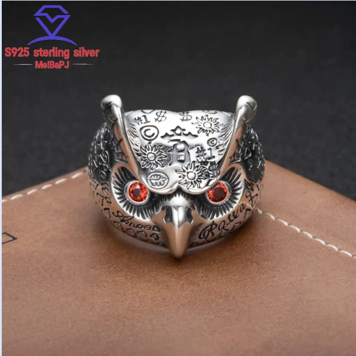 MeiBaPJ Real S925 Retro Silver Personality Domineering Graffiti Letter Owl Open Ring Fine Fashion Jewelrry Free Shipping XT
MeiBaPJ Real S925 Retro Silver Personality Domineering Graffiti Letter Owl Open Ring Fine Fashion Jewelrry Free Shipping XT
