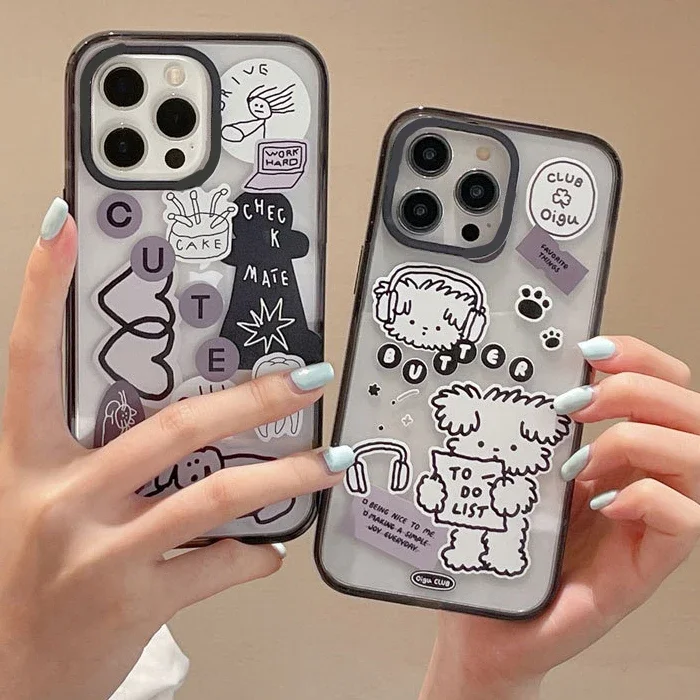 2.0 Version Acrylic Upgrade Border Dog Sticker Phone Case Cover for IPhone 11 12 13 14 15 Pro Max Case for IPhone 15 Pro Max
2.0 Version Acrylic Upgrade Border Dog Sticker Phone Case Cover for IPhone 11 12 13 14 15 Pro Max Case for IPhone 15 Pro Max