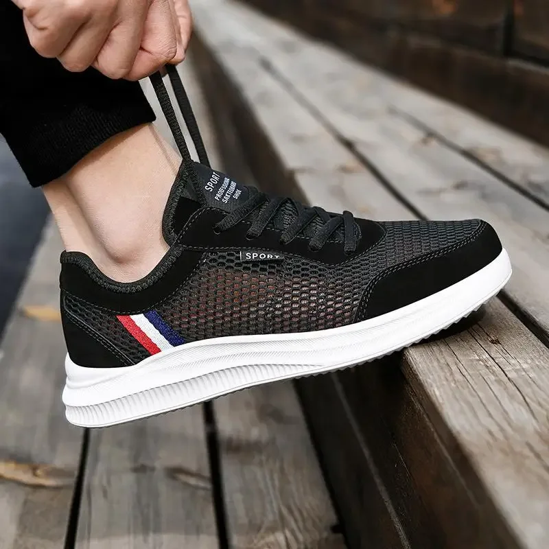 Мужская обувь, новинка осень-зима 2023, мужские сетчатые кроссовки, беговые кроссовки, мужские летающие плетеные черные кроссовки 
Мужская обувь, новинка осень-зима 2023, мужские сетчатые кроссовки, беговые кроссовки, мужские летающие плетеные черные кроссовки