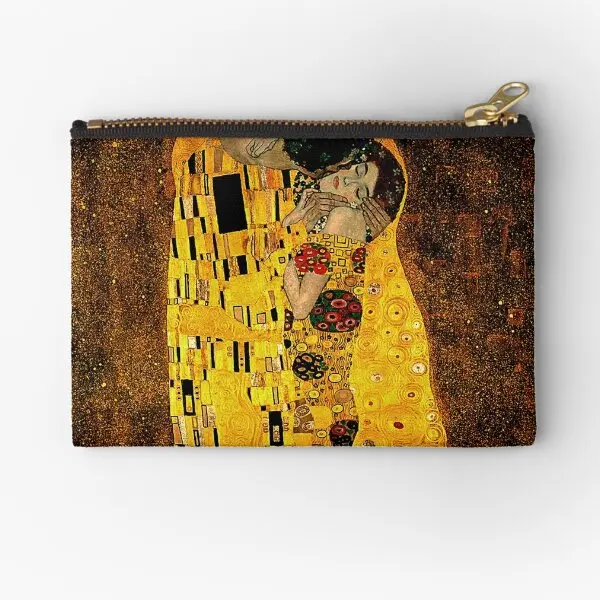 

Gustav Klimt The Kiss Zipper Pouches Pure Bag Storage Small Cosmetic Packaging Key Socks Women Men Underwear Panties Money