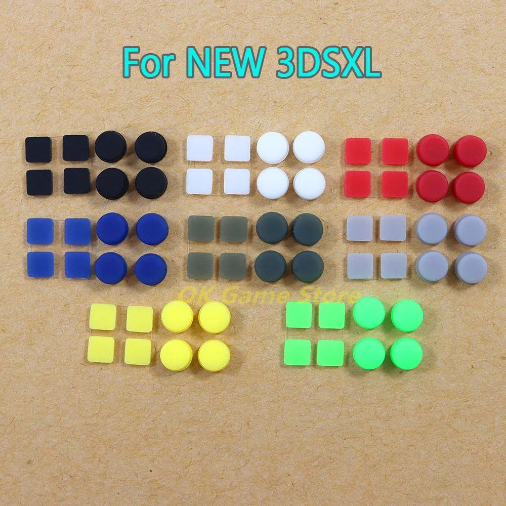 

200sets 8 In 1 Housing shell screw feet cover for NEW 3DSLL/3DSXL upper lower screw rubber feet dust plug for new 3DS XL LL