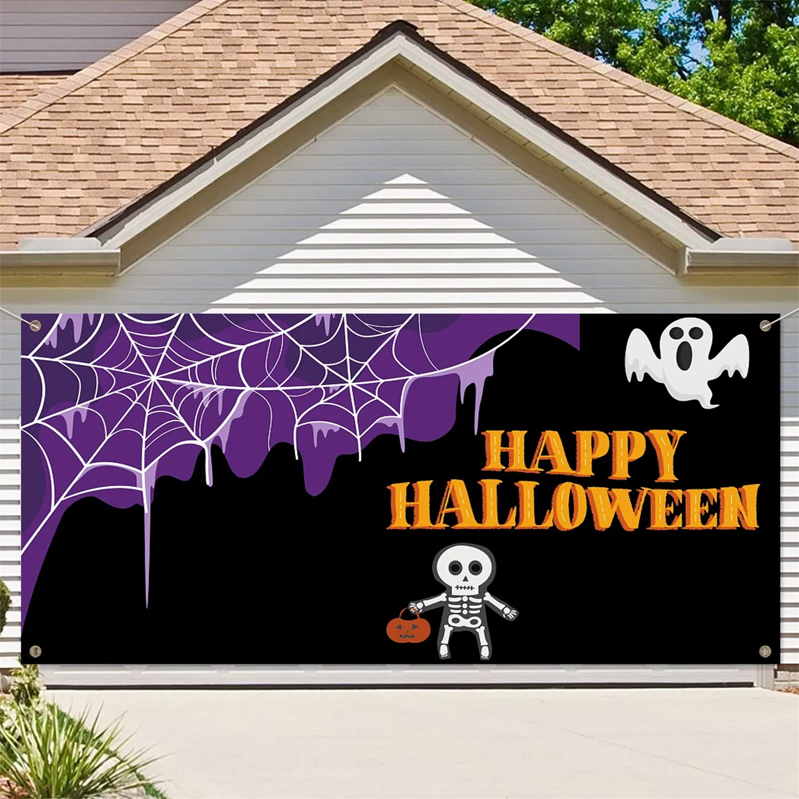 480x210cm Happy Halloween Holiday Banner Decoration Outdoor Garage Door Cover Large Door Cover Wall Banner Backdrop Cloth Mural
480x210cm Happy Halloween Holiday Banner Decoration Outdoor Garage Door Cover Large Door Cover Wall Banner Backdrop Cloth Mural
