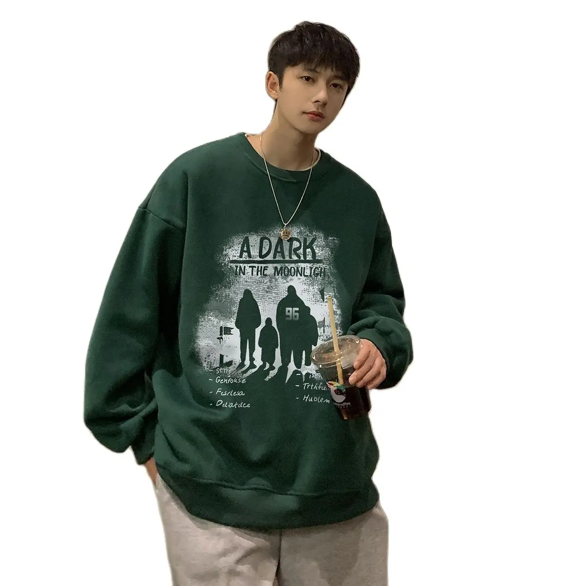 Fashion Printing Sweatshirt For Men Loose Korean Clothing Hip Hop Streetwear Autumn Male Hoodie Round Neck Pullover
Fashion Printing Sweatshirt For Men Loose Korean Clothing Hip Hop Streetwear Autumn Male Hoodie Round Neck Pullover