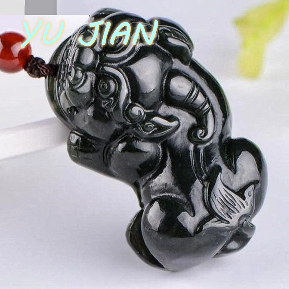 New Natural Hetian Jade Hand-carved Qing-Jade PIXIU Pendant Exquisite Necklace Quality Jewelry Wiht Chain
New Natural Hetian Jade Hand-carved Qing-Jade PIXIU Pendant Exquisite Necklace Quality Jewelry Wiht Chain
