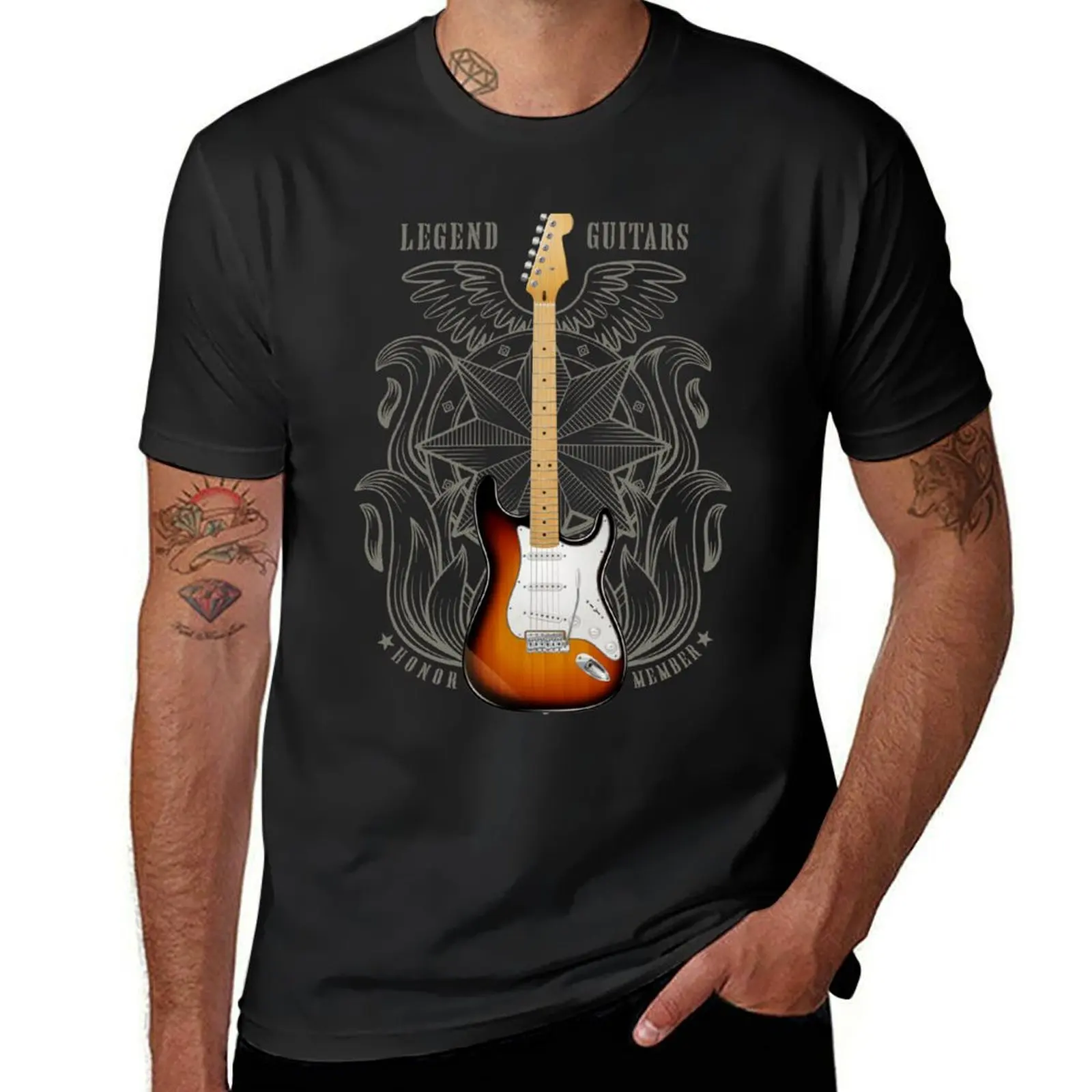 Electric guitar strato T-Shirt quick-drying kawaii clothes summer top Blouse plain black t shirts men
Electric guitar strato T-Shirt quick-drying kawaii clothes summer top Blouse plain black t shirts men