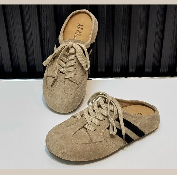Elegant Women's Slip-On Half Slippers Indoor Outdoor Wear Retro Thick Bottomed Slipper Fashionable Spring Autumn Seasonal Rubber 20 S4a8f1eaa473e4fc493c4a279669b2582M