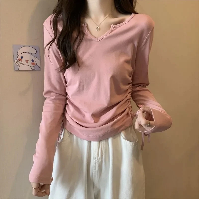 Yasuk Spring Autumn Winter Casual Pullover Women Solid Long Sleeve Pullover Soft Solid Drawstring Top Slim
Yasuk Spring Autumn Winter Casual Pullover Women Solid Long Sleeve Pullover Soft Solid Drawstring Top Slim