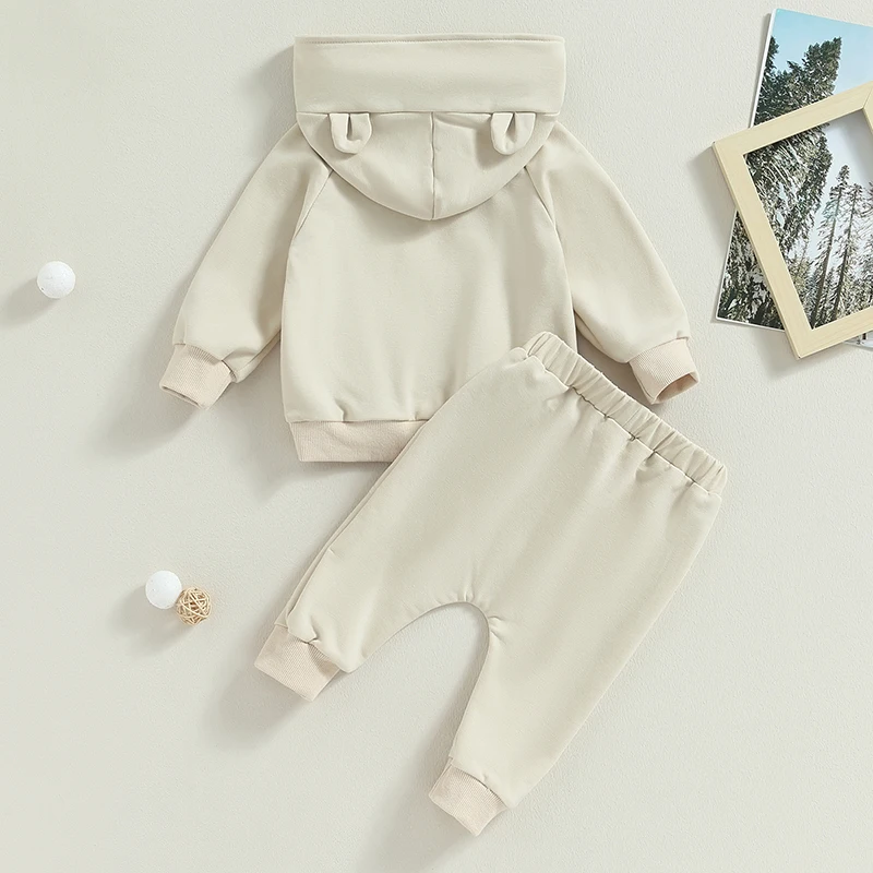 Infant Baby Fall Clothes Contrast Color Rabbit Ear Long Sleeve Hoodies Elastic Waist Pants Set Winter Outfit
Infant Baby Fall Clothes Contrast Color Rabbit Ear Long Sleeve Hoodies Elastic Waist Pants Set Winter Outfit