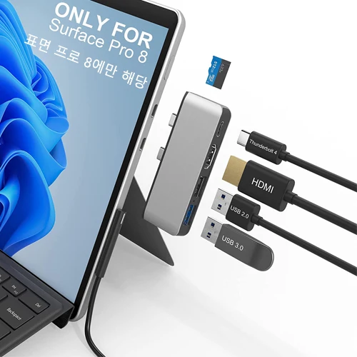For Surface Pro 8 USB C Aluminum Case (4K adapter+USB C audio and data transfer port+USB 3.0+USB 2.0) USB Cable Gender USB
For Surface Pro 8 USB C Aluminum Case (4K adapter+USB C audio and data transfer port+USB 3.0+USB 2.0) USB Cable Gender USB