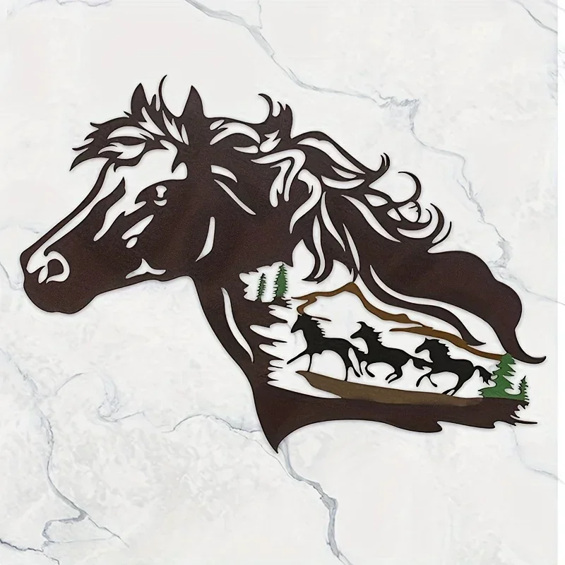 CIFBUY Decoration Metal Iron Western Horse Shadow Home Brown Wall Mounted Decor Running Horse Livingroom Bedroom Bathroom Backgr
CIFBUY Decoration Metal Iron Western Horse Shadow Home Brown Wall Mounted Decor Running Horse Livingroom Bedroom Bathroom Backgr