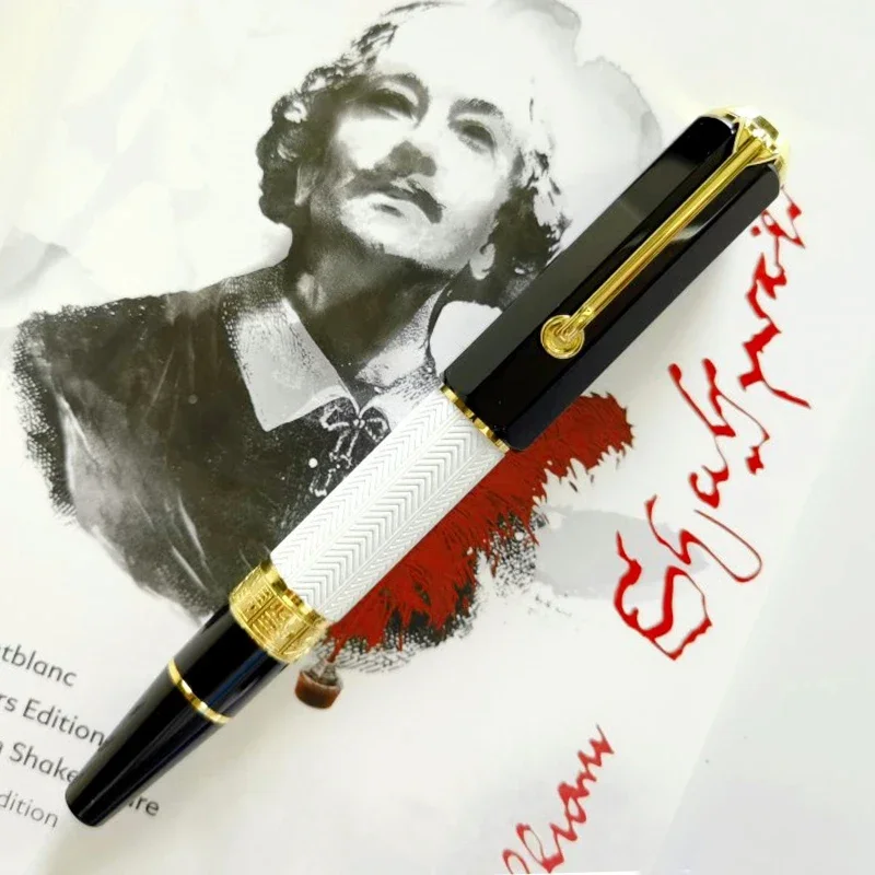 YAMALANG Luxury Great Writer William Shakespeare MB Ballpoint Pen Limited Edition Office Metal Writing Smooth With Serial Number
YAMALANG Luxury Great Writer William Shakespeare MB Ballpoint Pen Limited Edition Office Metal Writing Smooth With Serial Number