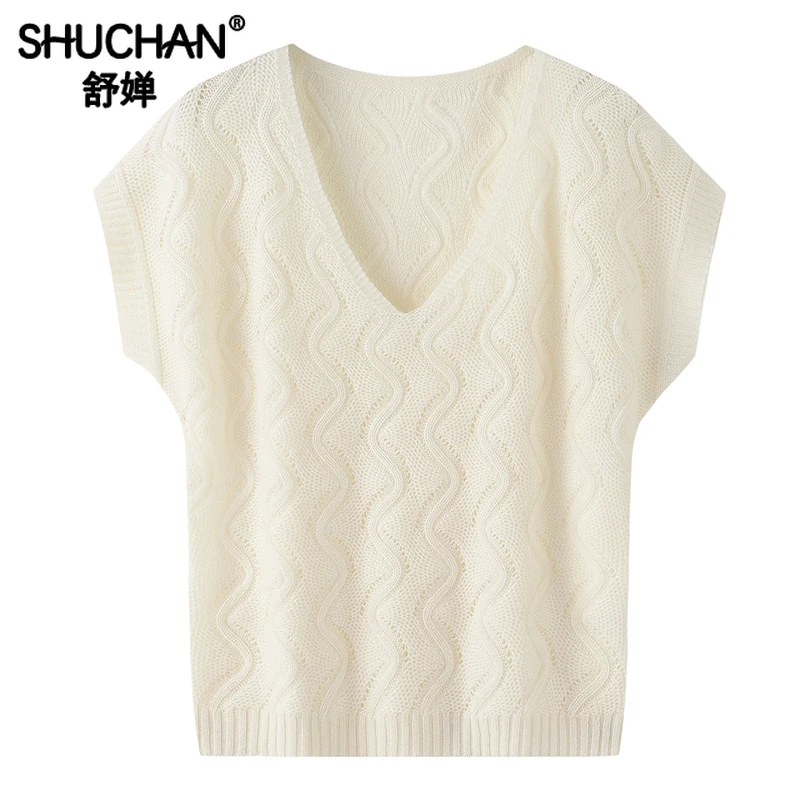 Knit Vest Warm 100% Cashmere New Winter Sweater Women New V-Neck LOOSE Sweater Vest Autumn/Winter A-straight
Knit Vest Warm 100% Cashmere New Winter Sweater Women New V-Neck LOOSE Sweater Vest Autumn/Winter A-straight