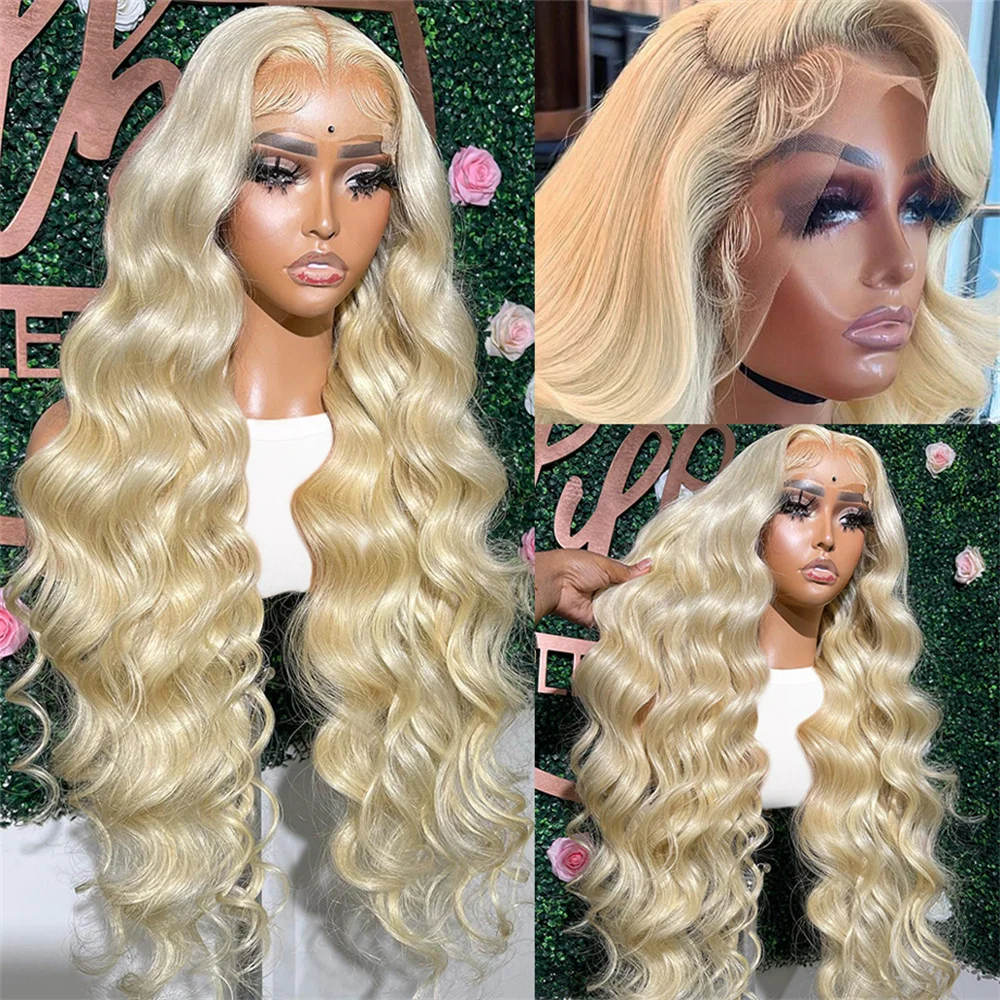 

13x4 13x6 HD Lace Frontal Wig Body Wave 613 Honey Blonde Lace Front Wig Human Hair Glueless Preplucked Human Wigs Ready To Go