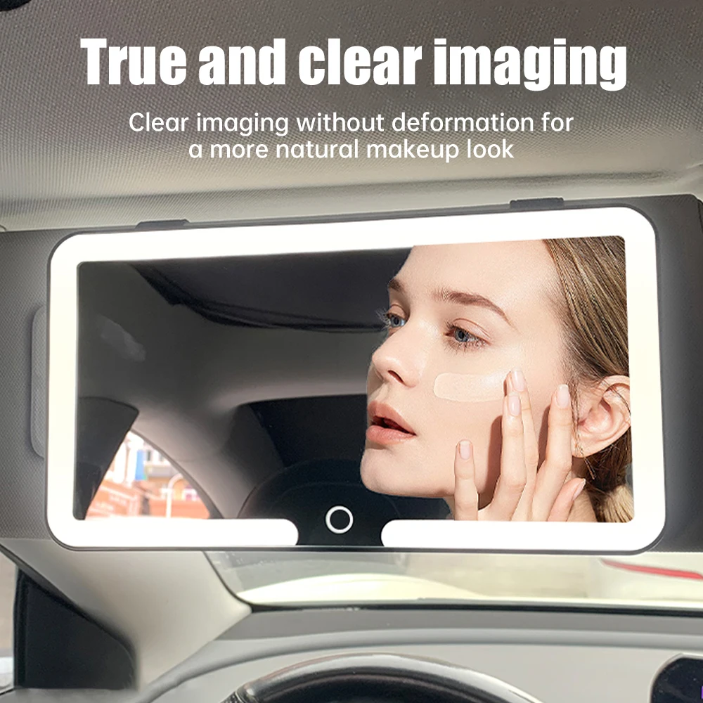 Car LED Mirror Vanity – HD Rechargeable Sun Visor for Women Car LED Mirror Vanity – HD Rechargeable Sun Visor for Women