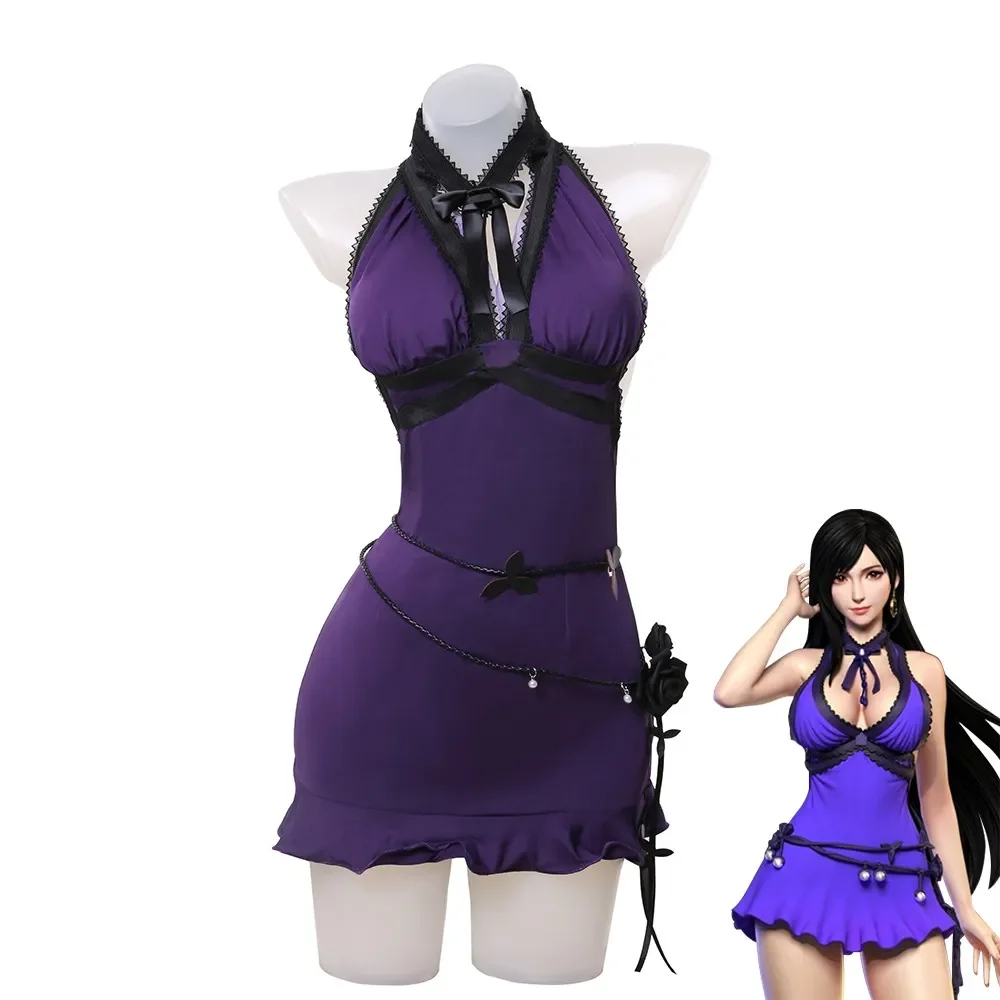 Game Final Fantasy VII Tifa Lockhart Cosplay Costume Women Purple Sexy Dress Party Halloween
Game Final Fantasy VII Tifa Lockhart Cosplay Costume Women Purple Sexy Dress Party Halloween
