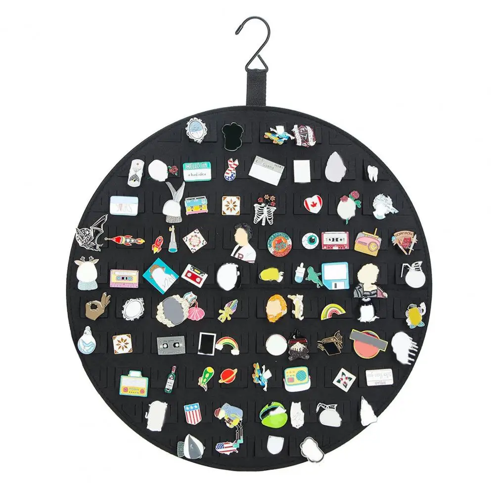 Wall Hanging Brooch Storage Organizer Felt With Hook Round Lapel Enamel Pin Collection Display Holder Storage Case
Wall Hanging Brooch Storage Organizer Felt With Hook Round Lapel Enamel Pin Collection Display Holder Storage Case