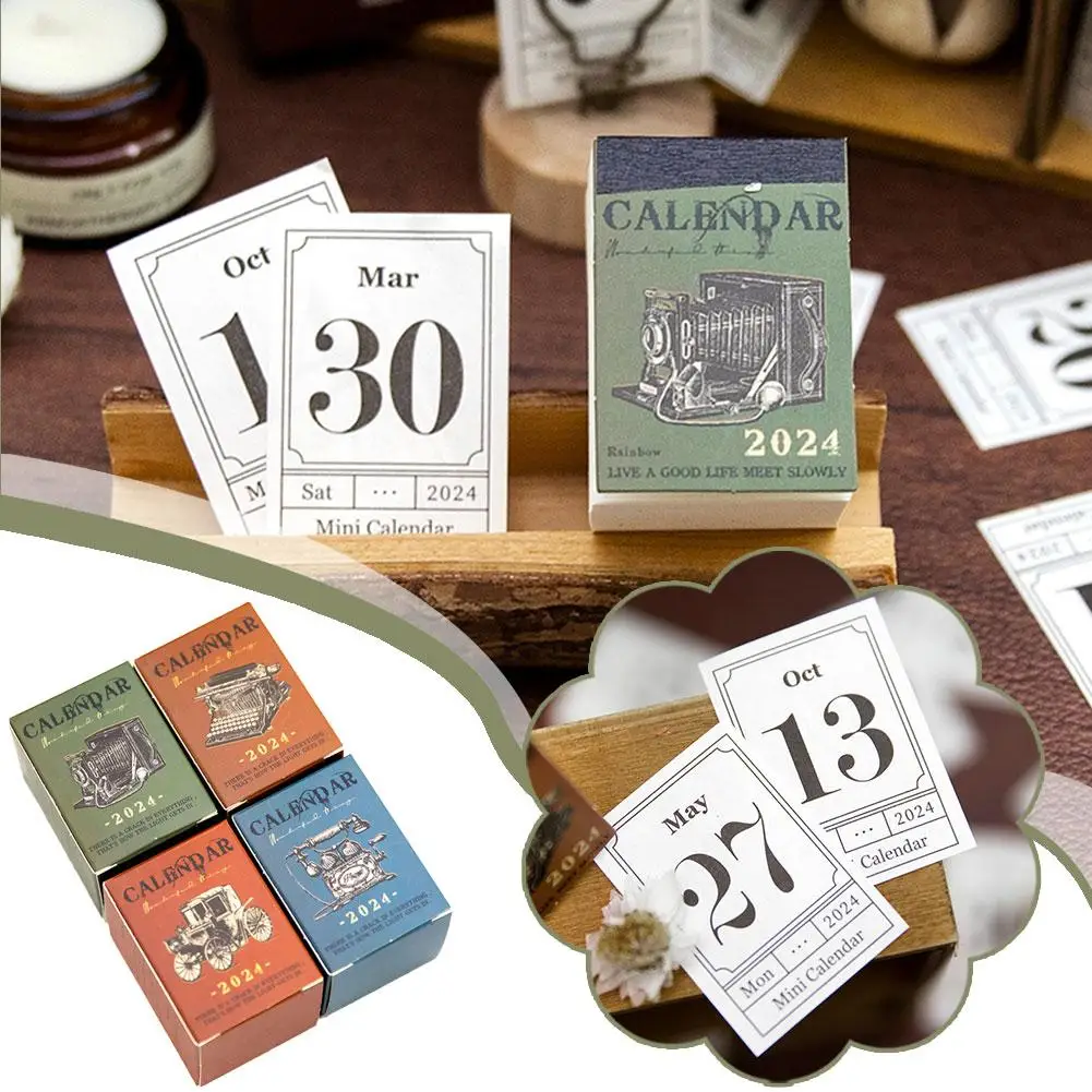 2024 Mini Calendar 365 Day Retro Chronicle Series Handheld Calendar Decoration Tent Memo Materials Table Scrapbooking Plann A3N0
2024 Mini Calendar 365 Day Retro Chronicle Series Handheld Calendar Decoration Tent Memo Materials Table Scrapbooking Plann A3N0