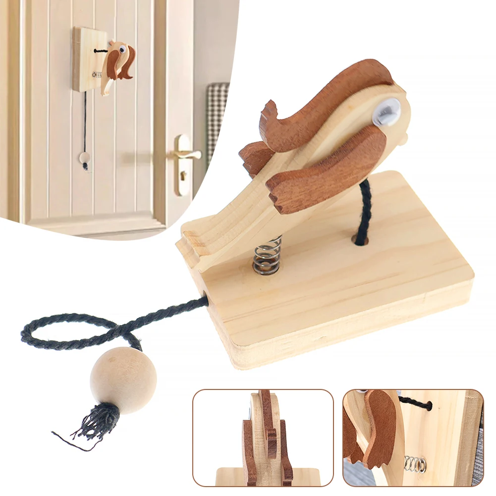 Wooden Handmades Woodpecker Door Bell Punch-Free Door Entry Reminder Tool For Bedroom Home 
Wooden Handmades Woodpecker Door Bell Punch-Free Door Entry Reminder Tool For Bedroom Home