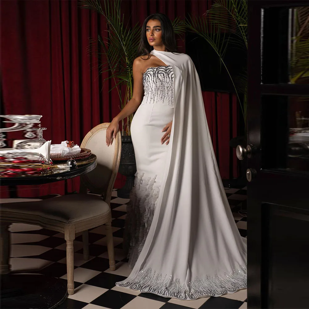 Beading Strapless Evening Gown Exquisite Side Slit Pleat Long Prom Sweep Train Floor-Length Party Dress فساتين مناسبة رسمية
Beading Strapless Evening Gown Exquisite Side Slit Pleat Long Prom Sweep Train Floor-Length Party Dress فساتين مناسبة رسمية
