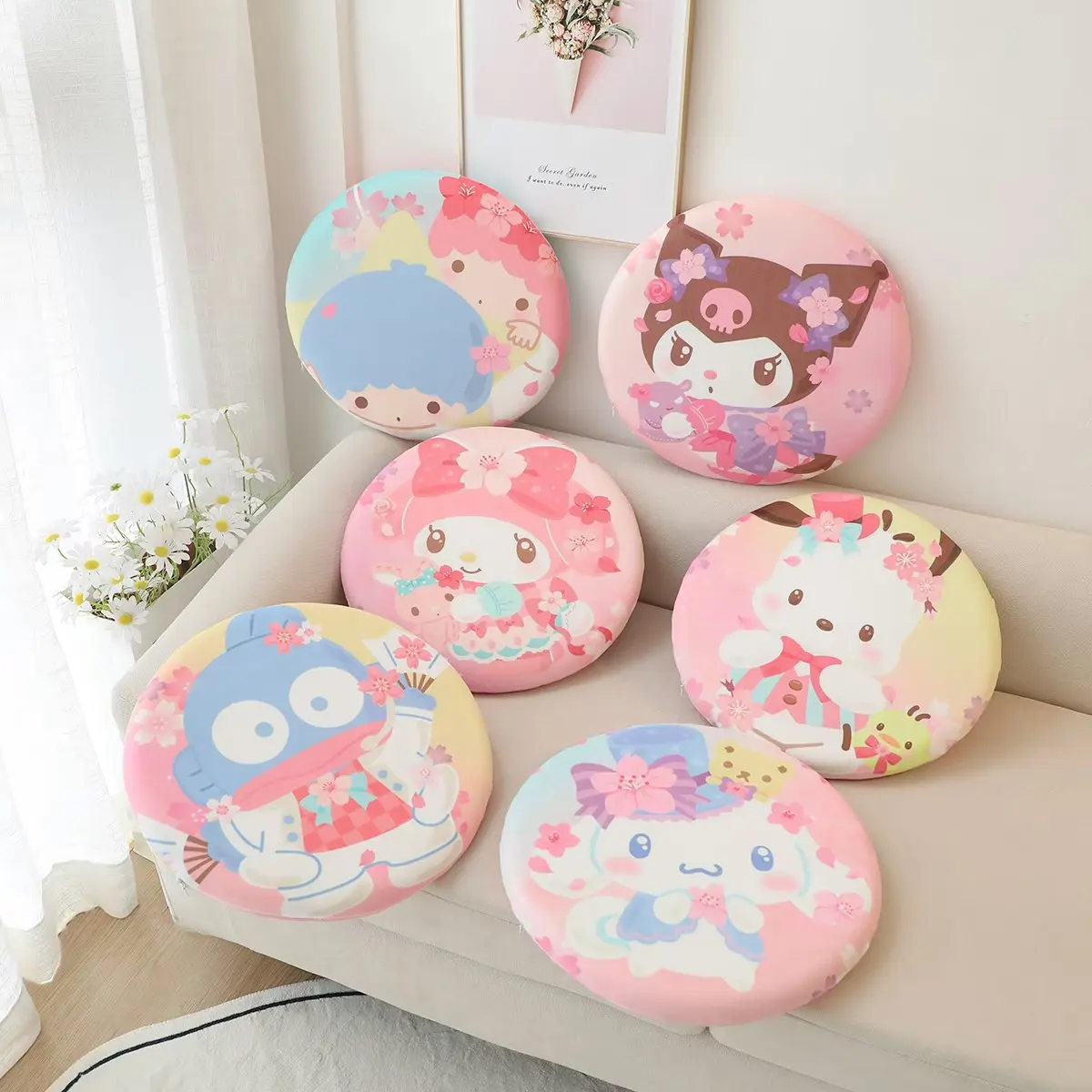 Kawaii Sanrio Anime Pochacco Chair Cushion Girly Heart Kuromi My Melody Cute Cartoon Anti-Slip Cushion Toys for Girls
Kawaii Sanrio Anime Pochacco Chair Cushion Girly Heart Kuromi My Melody Cute Cartoon Anti-Slip Cushion Toys for Girls