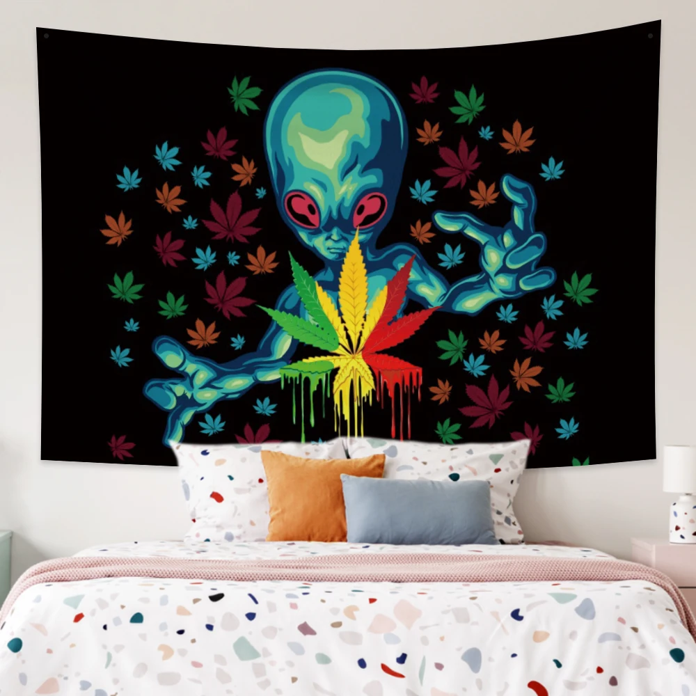 Mystical Alien Psychedelic Tapestry Spiritual Magic UFO Maple Leaf Hippie Witchcraft Wall Hanging Home Decor Blanket Tapestries
Mystical Alien Psychedelic Tapestry Spiritual Magic UFO Maple Leaf Hippie Witchcraft Wall Hanging Home Decor Blanket Tapestries