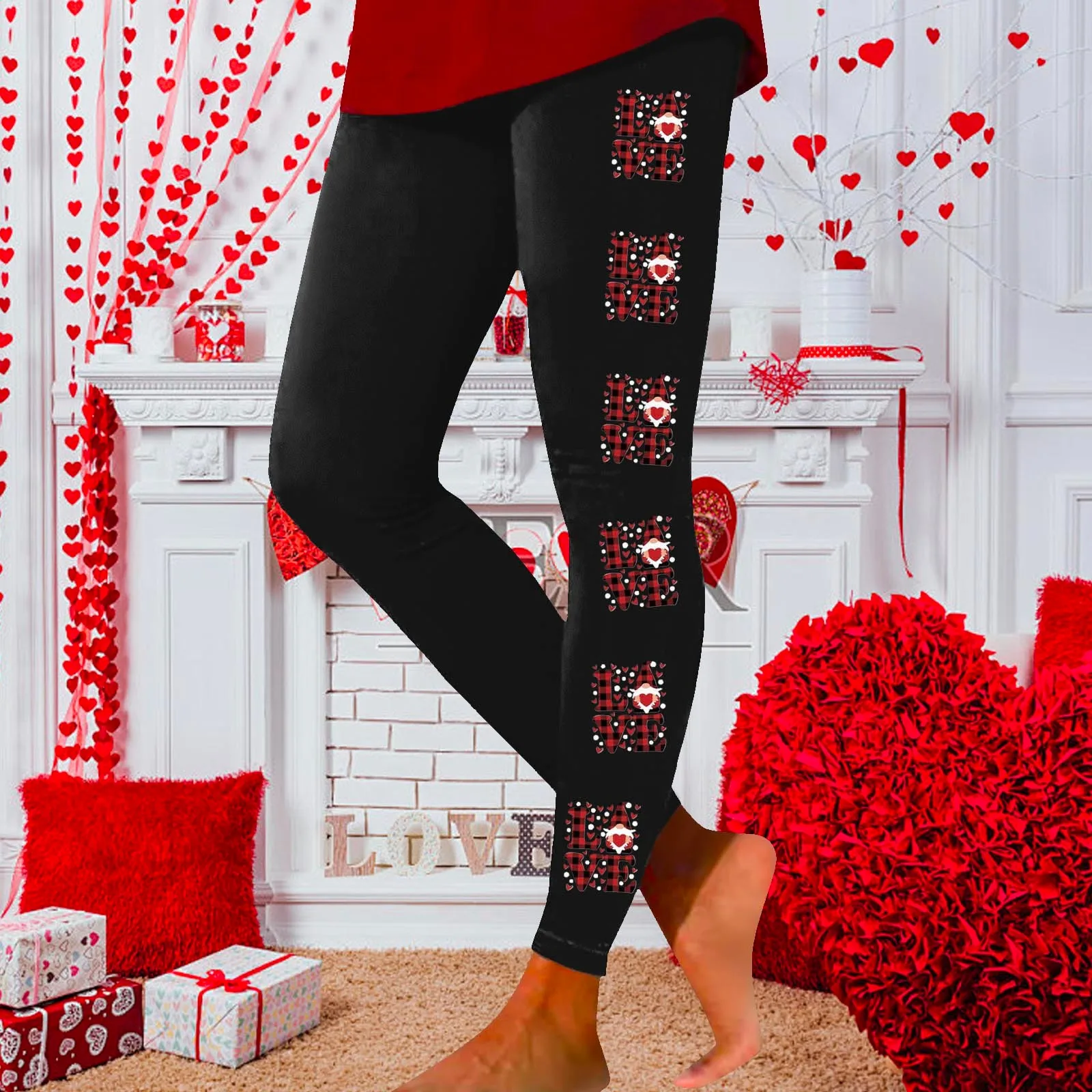 Women's Valentine's Day Leggings Sports Casual Bottoming Yoga Pants Basic streetwear Workout
Women's Valentine's Day Leggings Sports Casual Bottoming Yoga Pants Basic streetwear Workout