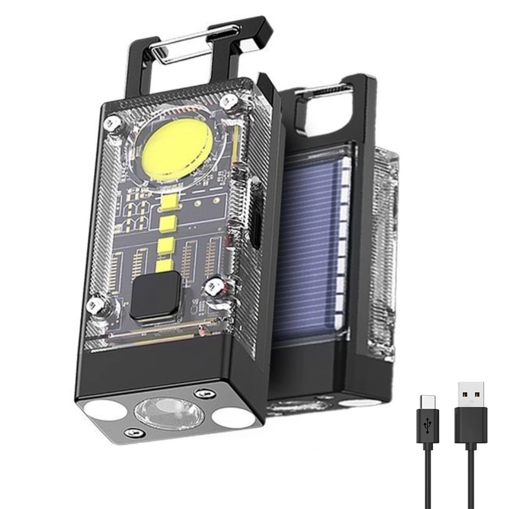 Portable Flashlight LED COB Emergency Lamp 500LM Solar Type-C USB Rechargeable 500mAh IPX4 Waterproof for Power Outage Emergency
Portable Flashlight LED COB Emergency Lamp 500LM Solar Type-C USB Rechargeable 500mAh IPX4 Waterproof for Power Outage Emergency