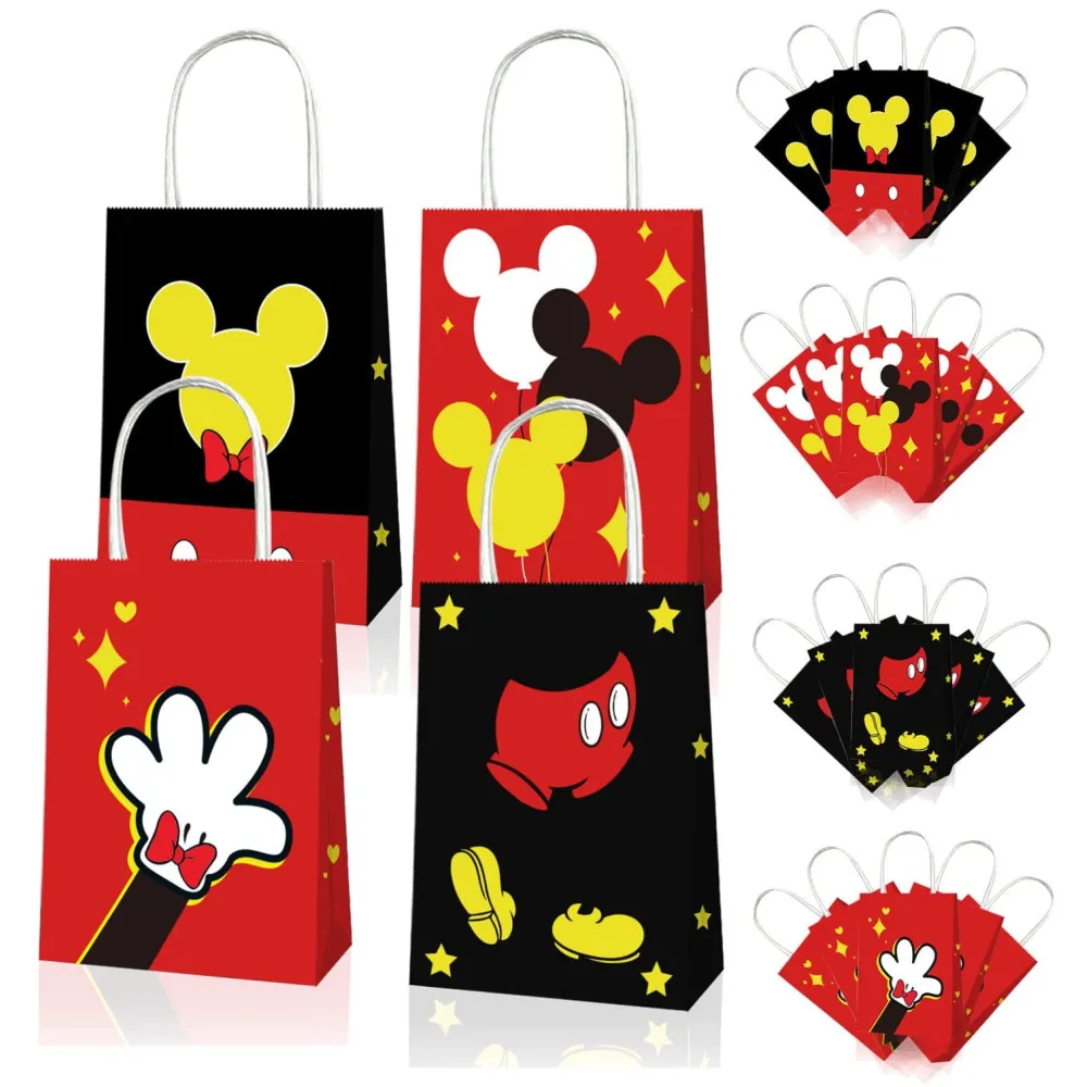12pcs Mickey Minnie Mouse Birthday Party Decorations Handle Gift Bags Sets Paper Candy Pocket Baby Shower Kids Party Supplies
12pcs Mickey Minnie Mouse Birthday Party Decorations Handle Gift Bags Sets Paper Candy Pocket Baby Shower Kids Party Supplies